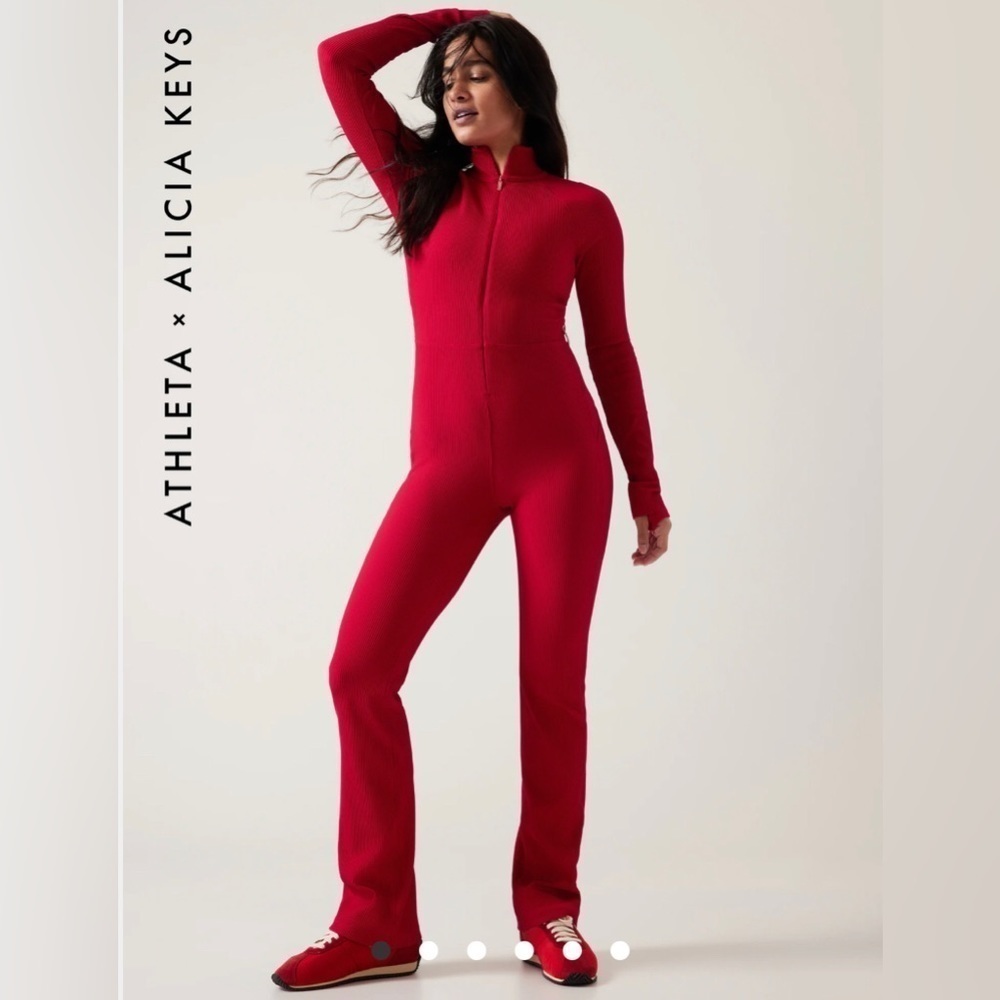 NWT! Athleta Tropical Red Keys Goddess Bodysuit - Multiple Sizes